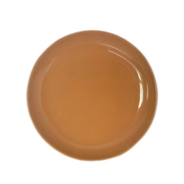 Тарелка плоская круглая d=20, цвет шоколад