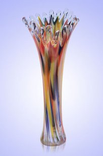  Ваза Коралл h-28 см (в стеклокрошку) Разноцветный фото 1