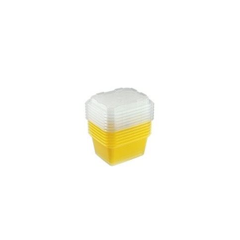  Набор 6 шт контейнеров д/заморозки 0,35 л Зип мини Лимон фото 1