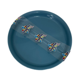 Набор тарелок 3шт. d-210 мм Сине-серый