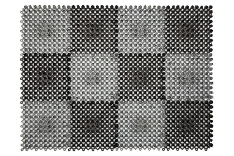  Щетинистое покрытие модульная 42Х56 см из 12-ти сегментов черно-серый фото 1