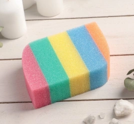 Губка банная радуга 12*8*4 см Бриз