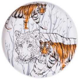 Тарелка закусочная lefard "animal world" тигр 20,5 см
