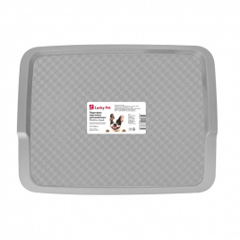 Подставка под миску LUCKY PET 33*26 см серый