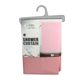 Штора для ванной PEVA 180*180 50%EVA/50%PE светло-розовая JC-12126