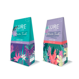 Набор подарочный LURE DELICATE TOUCH BIO-кр.д/рук увл.Алоэ Вера с глиц.75 мл + BIO-кр.д/рук ком.уход