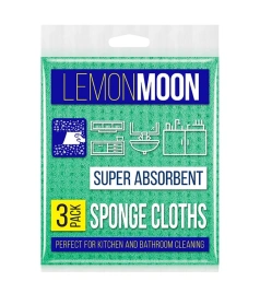 Салфетка целлюлозная 180х200 590 г/м2 3 шт Lemon Moon