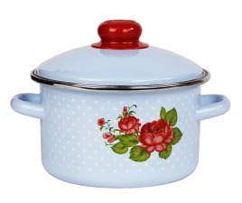 Кастрюля 2,0 л цилиндр, Эльза, голубой