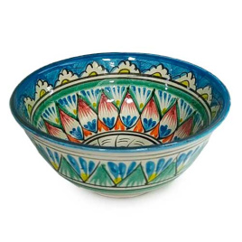 Коса 15,5 см средняя, Голубая