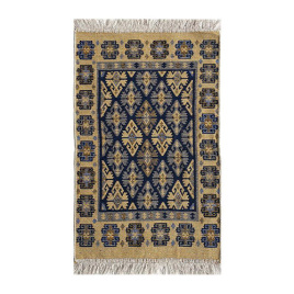 Коврик интерьерный 50*80 хлопок Kilim Usak кремовый-синий