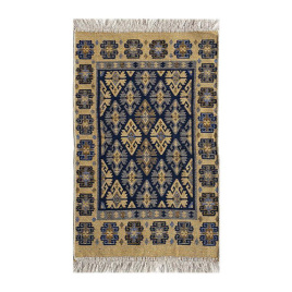 Коврик интерьерный 50*80 хлопок Kilim Usak кремовый-синий