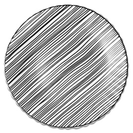 Тарелка плоская круглая d=21,5 см, Штрих