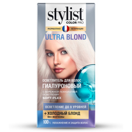 Осветлитель для волос гиалуроновый ULTRA BLOND STYLIST COLOR PRO 98мл