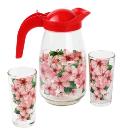 Набор для воды 3 пр. Макура (кувшин + 2 стакана)