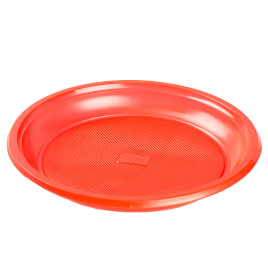 Тарелка одноразовая десертная д- 165 мм  красная ф
