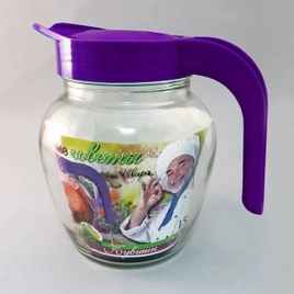 Кувшин 1,5 л Фонарь, с крышкой индиго