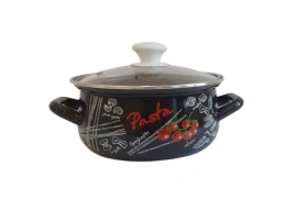Кастрюля 4,0 л сфер. черный