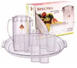 Набор Spectra кувшин, стаканы (6шт), поднос