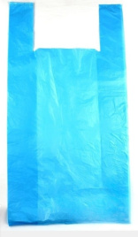 Пакет-майка 30*50 см, 20 мкм голубой