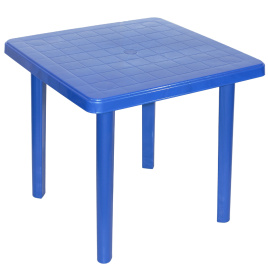 Стол квадратный 800*800 мм синий
