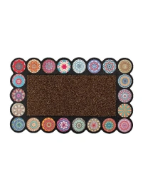 Коврик придверный 76x45см Mosaic Rondo коричневый