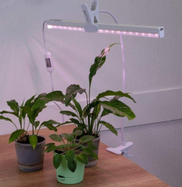 Фито Лето Подставка-кронштейн для светильника для растений на прищепке 760мм UFP-M04D-600, белый