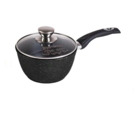 Ковш 1,2л АП Гранит black с несъемной ручкой и
