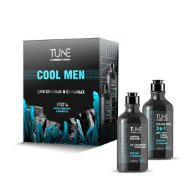 Набор TUNE Cool Men: Гель для душа TUNE Men, 290 мл + Шампунь для волос TUNE Men, 290 мл