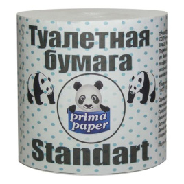 Бумага туалетная Prima Paper Стандарт, 10х10см без втулки 