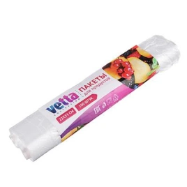 Пакеты для продуктов,100шт, 22x33см, в рулонах