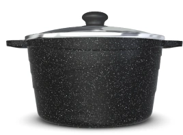 Кастрюля 3,0 л Neva Granite стекл. крышка