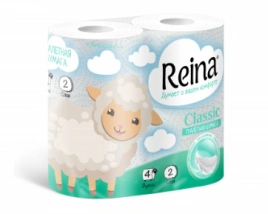 Бумага туалетная Reina Classic 2сл., 4
