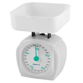 Весы кухонные механические HOMESTAR HS-3005М 5кг, белый