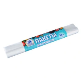VETTA Пакеты для продуктов,50 шт, 24х37см, в рулоне, полиэтилен, 6мкм