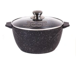 Кастрюля 8,0 л АП Гранит black