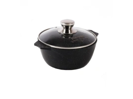 Кастрюля 1,0 л АП Гранит black 