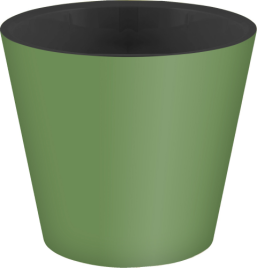 Горшок 5 л для цветов "Rosemary" d=23 см, с дренажной вставкой (зеленый)