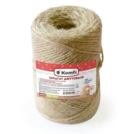 Шпагат джутовый, цилиндр, 2ммx100м 1200 текс Komfi