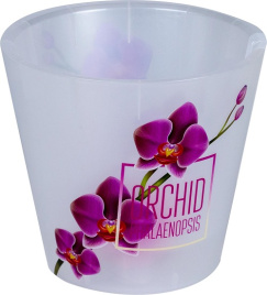 Горшок для орхидей Фиджи деко 1,6 л/160 мм, фуксия