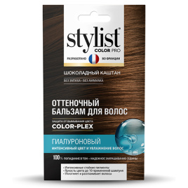 Бальзам для волос оттеночный Гиалуроновый Тон Шоколадный каштан серии STYLIST COLOR PRO 50мл