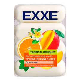 Мыло EXXE 1+1 блок 4Х70 гр Тропический букет (белое)