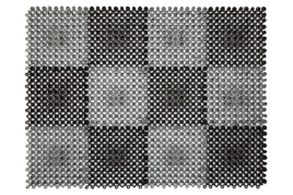 Щетинистое покрытие модульная 42Х56 см из 12-ти сегментов черно-серый