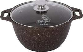 Кастрюля 3,0 л 245 а/п кофейный мрамор,