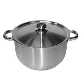 Кастрюля 4,0 л Славяна, объемн/ручки, мет/крышка, 220мм