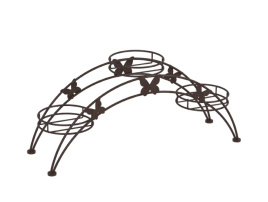 Подставка для цветов "Арка 3" 500х150х220 мм (Медный антик)