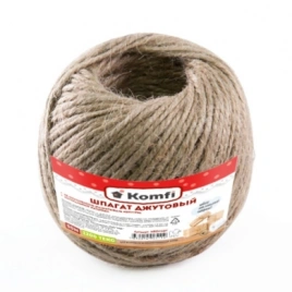 Шпагат джутовый, 50м, 1200 Текс, Komfi
