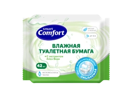 Туалетная бумага влажная Comfort smart №42 с алоэ вера