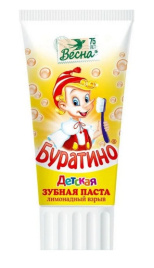 Зубная паста ВЕСНА Буратино Лимонадный 75мл
