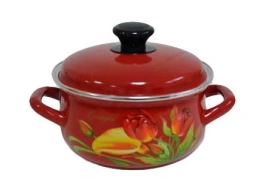 Кастрюля 3,0 л сфер. красный