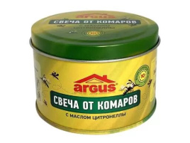 Argus Свеча антимоскитная с маслом цитронеллы 80 грамм банка с крышкой CHJK-8055